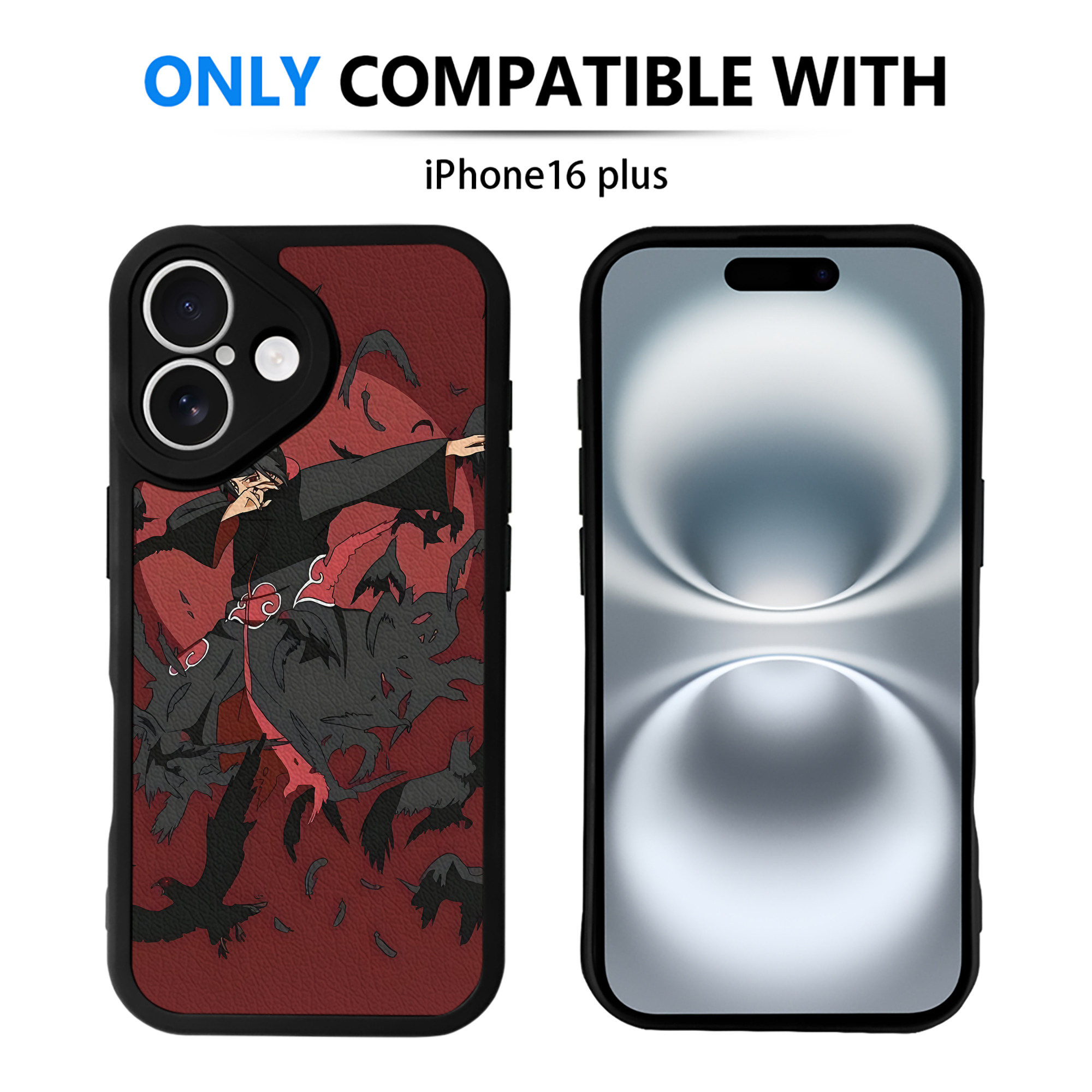 （画像用） NARUTO -ナルト- NARUTO -ナルト- 疾風伝 【iPhone 16シリーズ対応】シリコンスマホケース（レザー調） 材質：シリコン